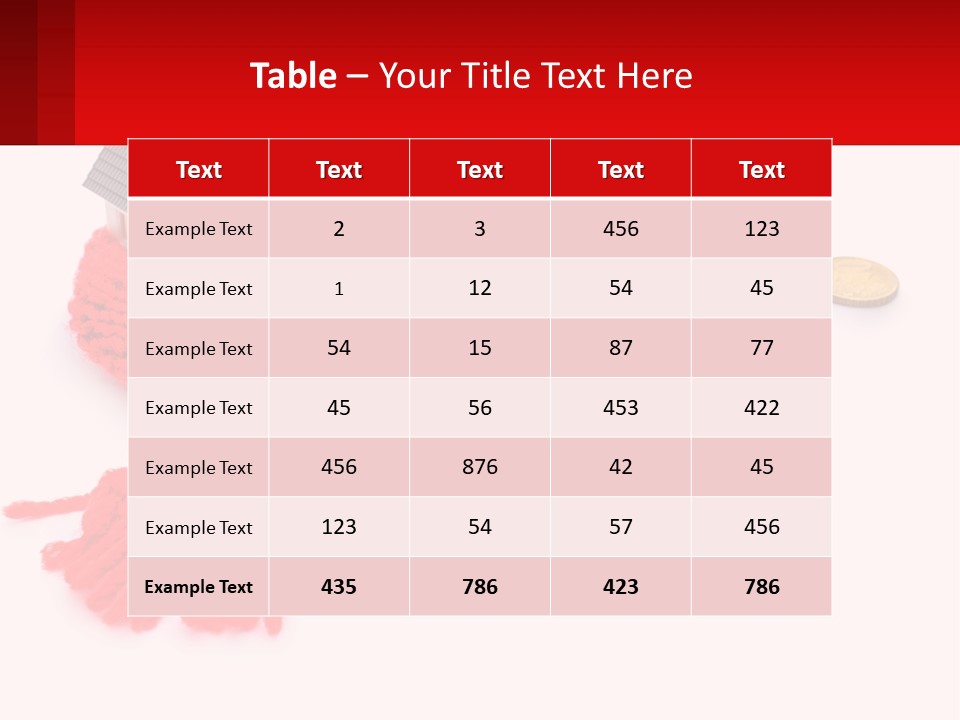 A House With A Red Scarf Next To Money PowerPoint Template