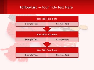 A House With A Red Scarf Next To Money PowerPoint Template