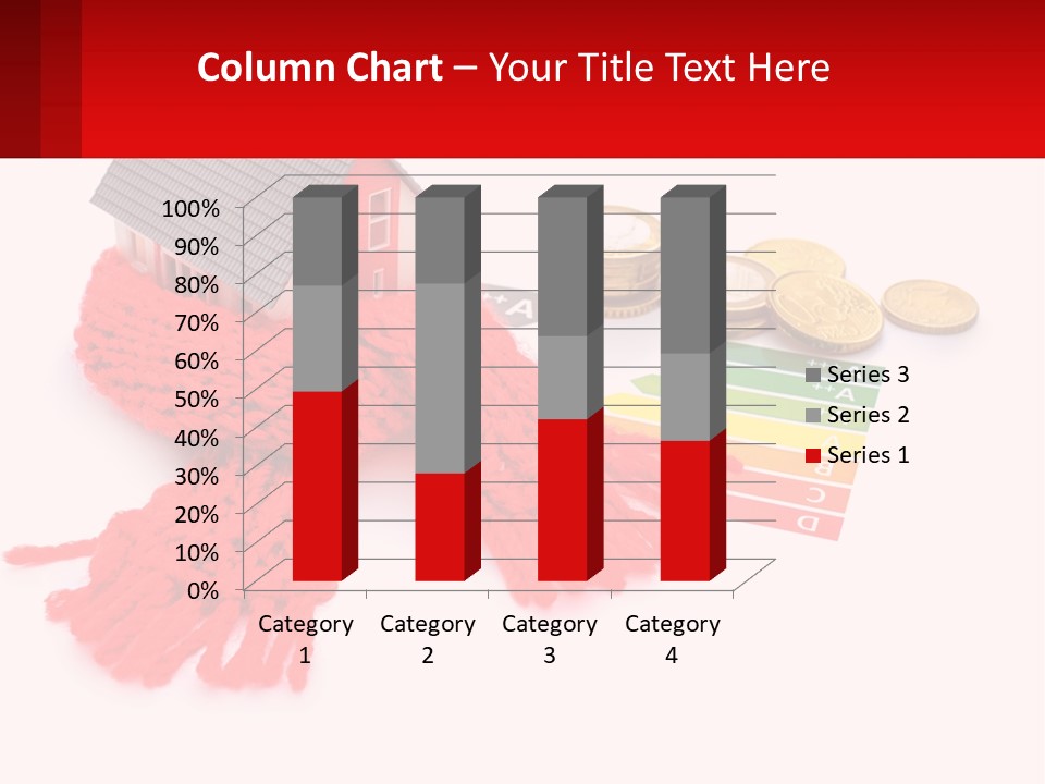 A House With A Red Scarf Next To Money PowerPoint Template
