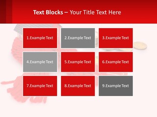 A House With A Red Scarf Next To Money PowerPoint Template