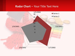 A House With A Red Scarf Next To Money PowerPoint Template