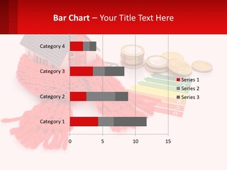 A House With A Red Scarf Next To Money PowerPoint Template