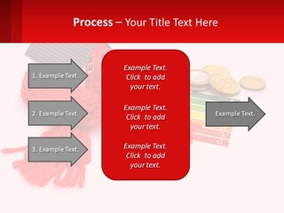 A House With A Red Scarf Next To Money PowerPoint Template
