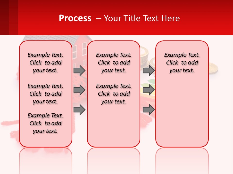 A House With A Red Scarf Next To Money PowerPoint Template