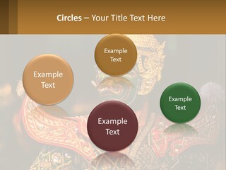 A Man With A Green And Gold Mask On His Face PowerPoint Template