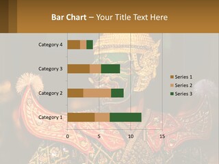 A Man With A Green And Gold Mask On His Face PowerPoint Template