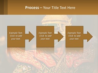 A Man With A Green And Gold Mask On His Face PowerPoint Template