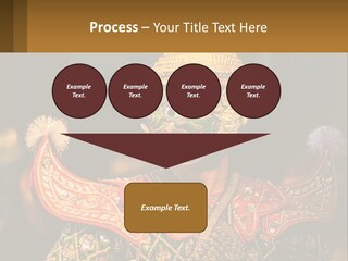 A Man With A Green And Gold Mask On His Face PowerPoint Template