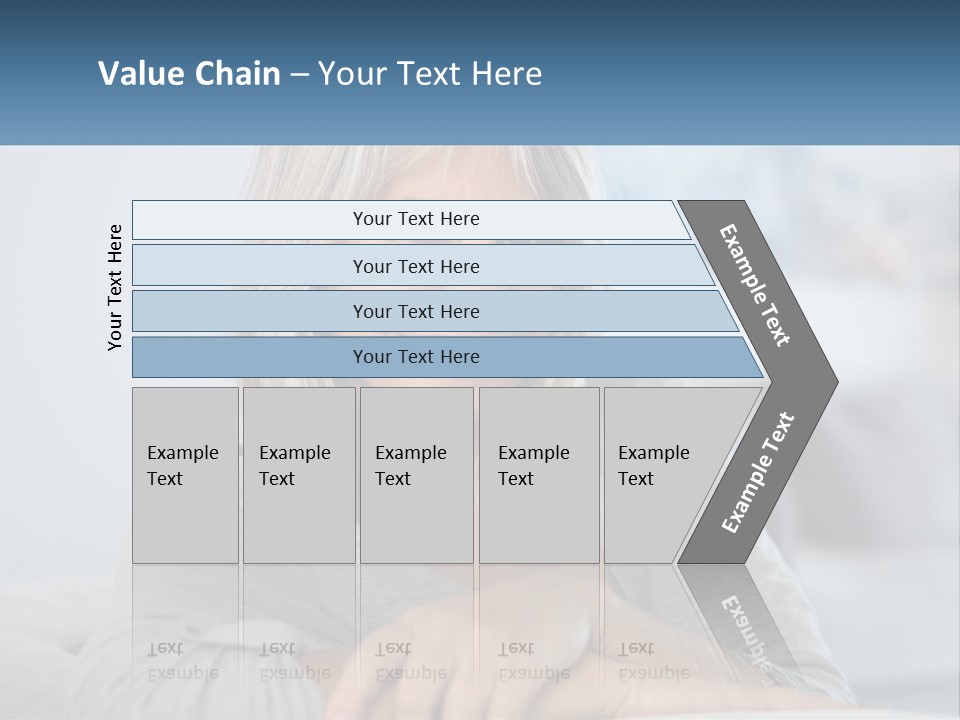 A Woman Sitting On A Couch Smiling For The Camera PowerPoint Template
