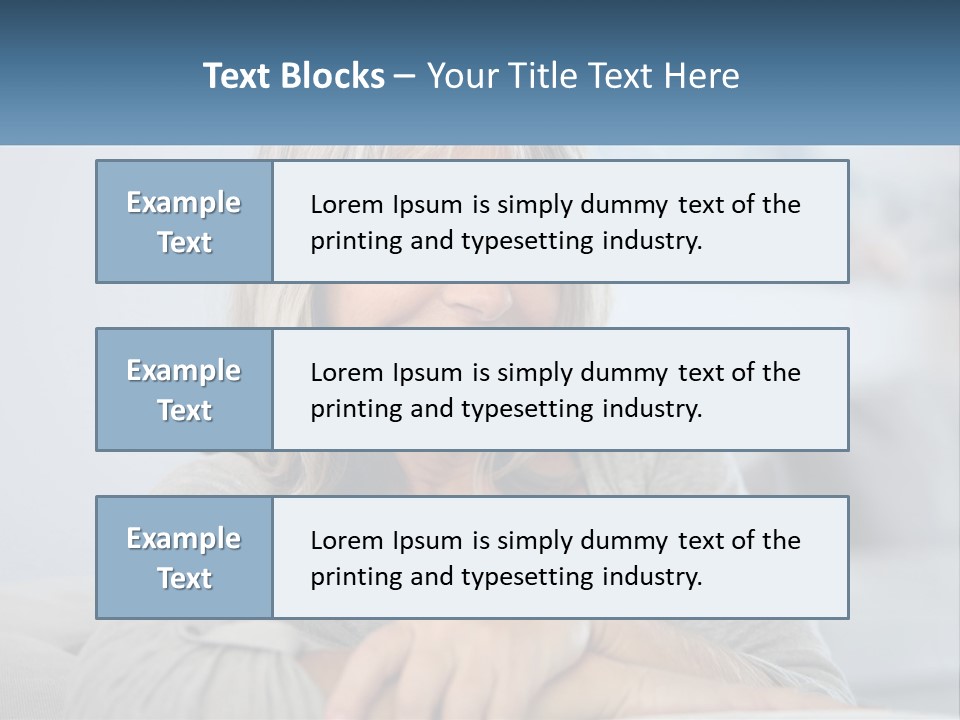 A Woman Sitting On A Couch Smiling For The Camera PowerPoint Template