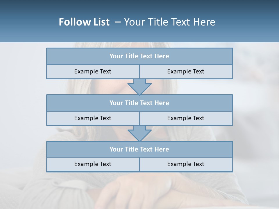 A Woman Sitting On A Couch Smiling For The Camera PowerPoint Template