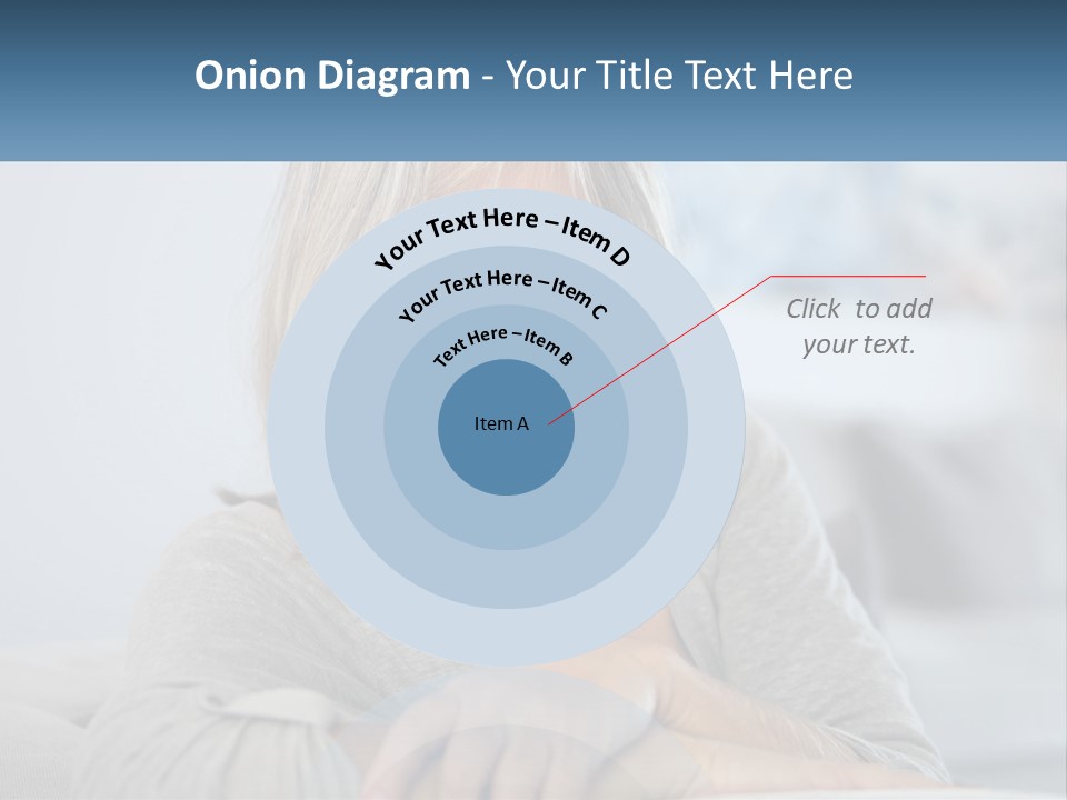 A Woman Sitting On A Couch Smiling For The Camera PowerPoint Template