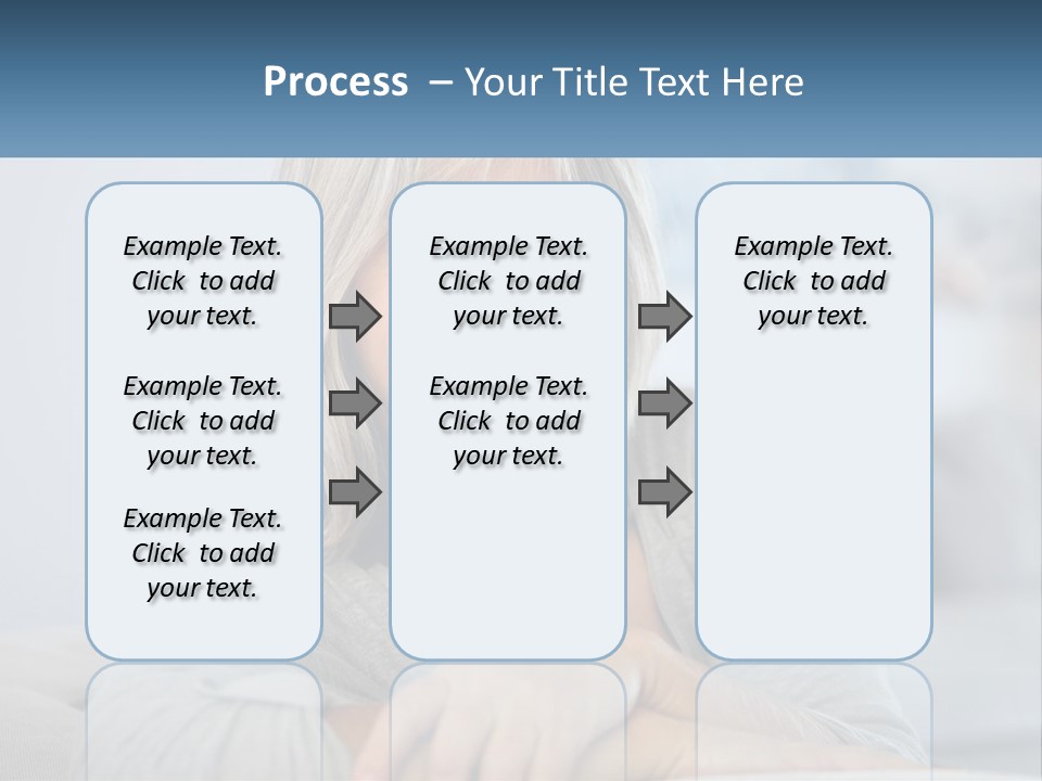 A Woman Sitting On A Couch Smiling For The Camera PowerPoint Template