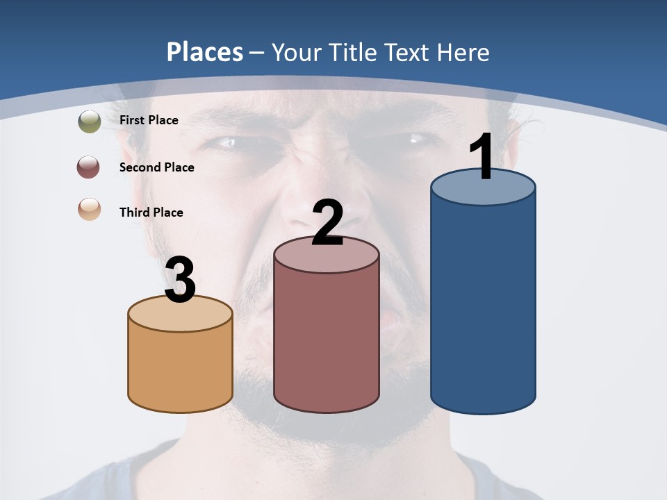 A Man Making A Face With His Mouth Open PowerPoint Template