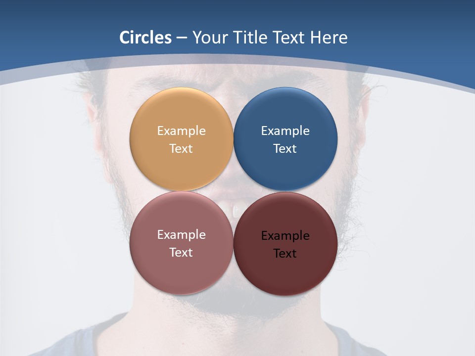 A Man Making A Face With His Mouth Open PowerPoint Template