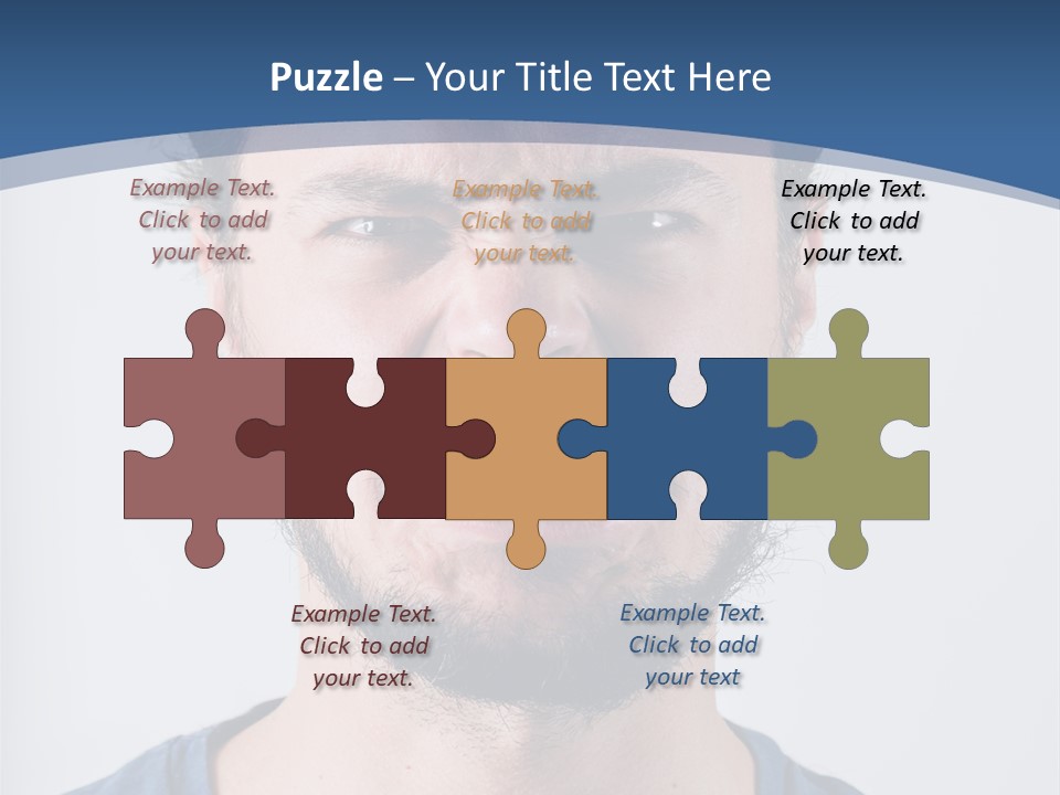 A Man Making A Face With His Mouth Open PowerPoint Template