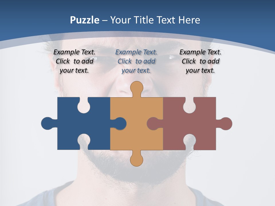 A Man Making A Face With His Mouth Open PowerPoint Template