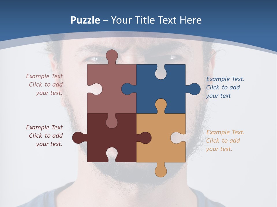 A Man Making A Face With His Mouth Open PowerPoint Template