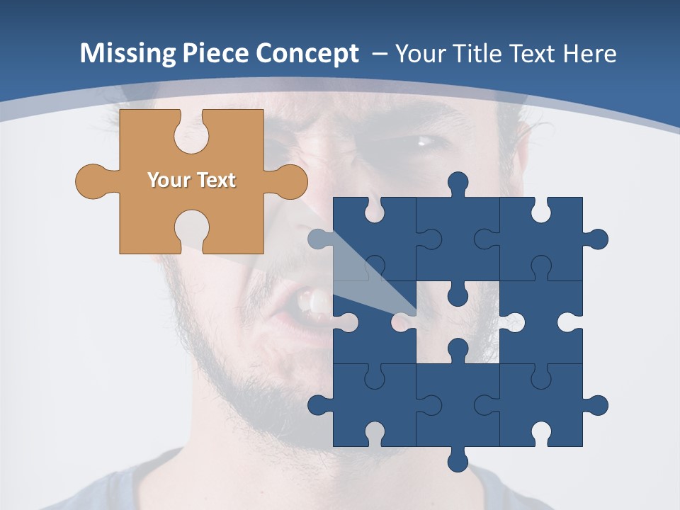 A Man Making A Face With His Mouth Open PowerPoint Template