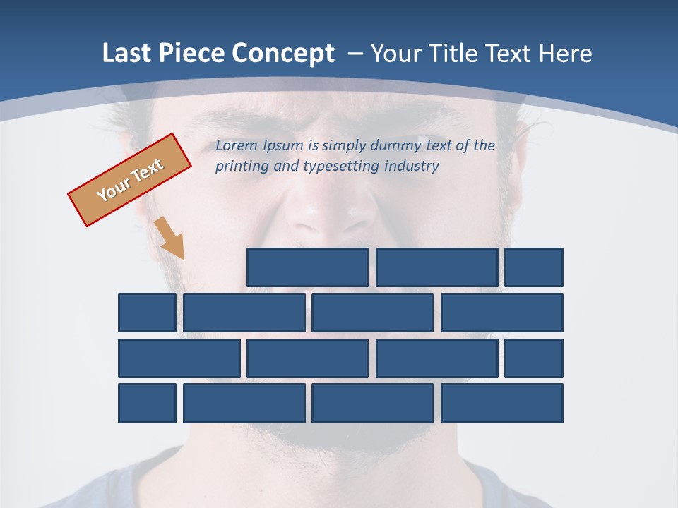 A Man Making A Face With His Mouth Open PowerPoint Template