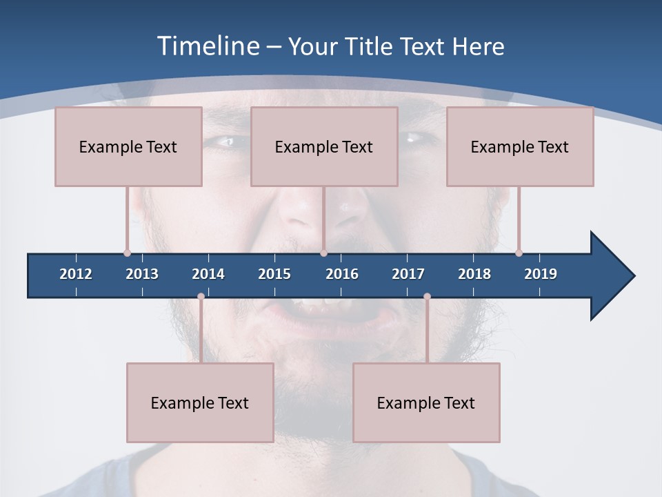A Man Making A Face With His Mouth Open PowerPoint Template
