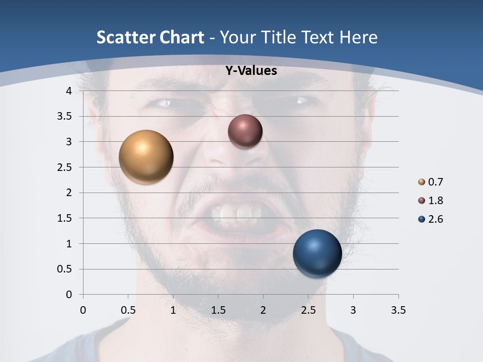 A Man Making A Face With His Mouth Open PowerPoint Template