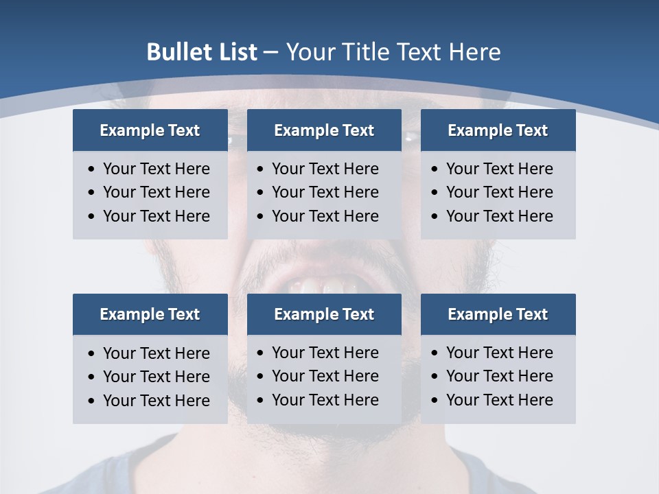 A Man Making A Face With His Mouth Open PowerPoint Template