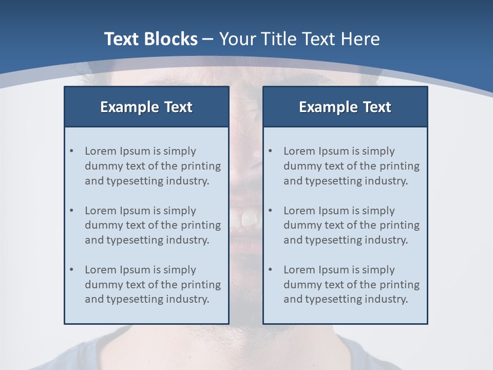 A Man Making A Face With His Mouth Open PowerPoint Template