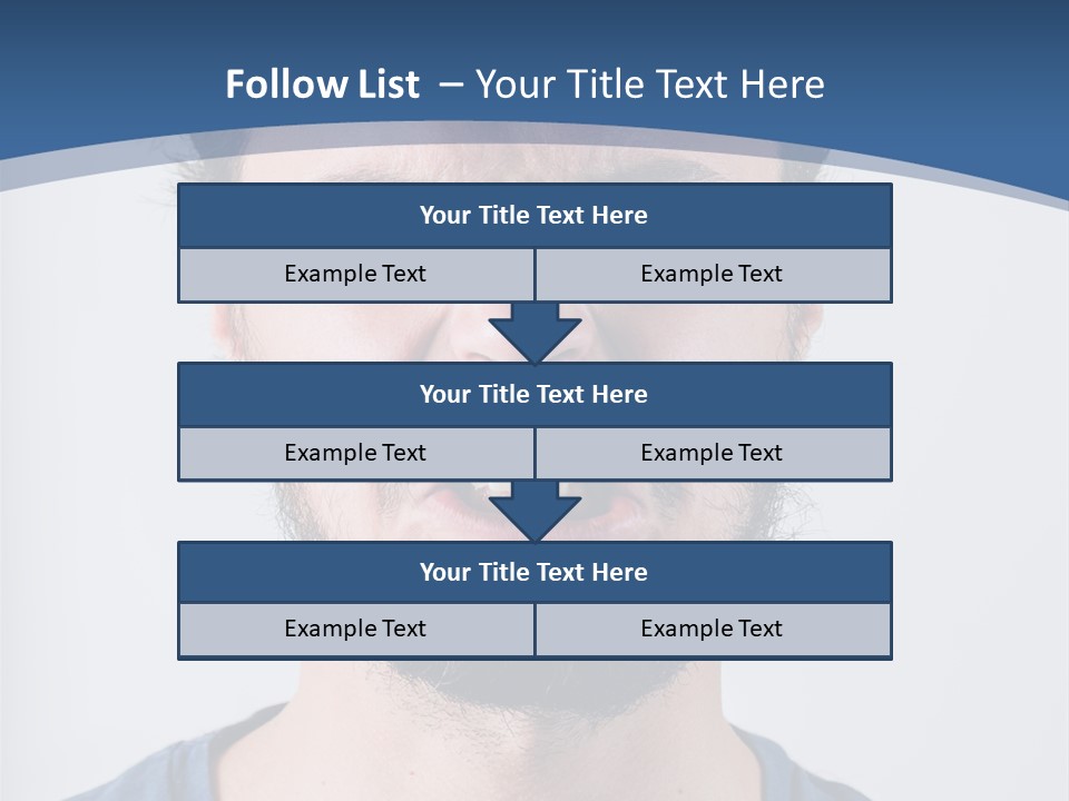 A Man Making A Face With His Mouth Open PowerPoint Template