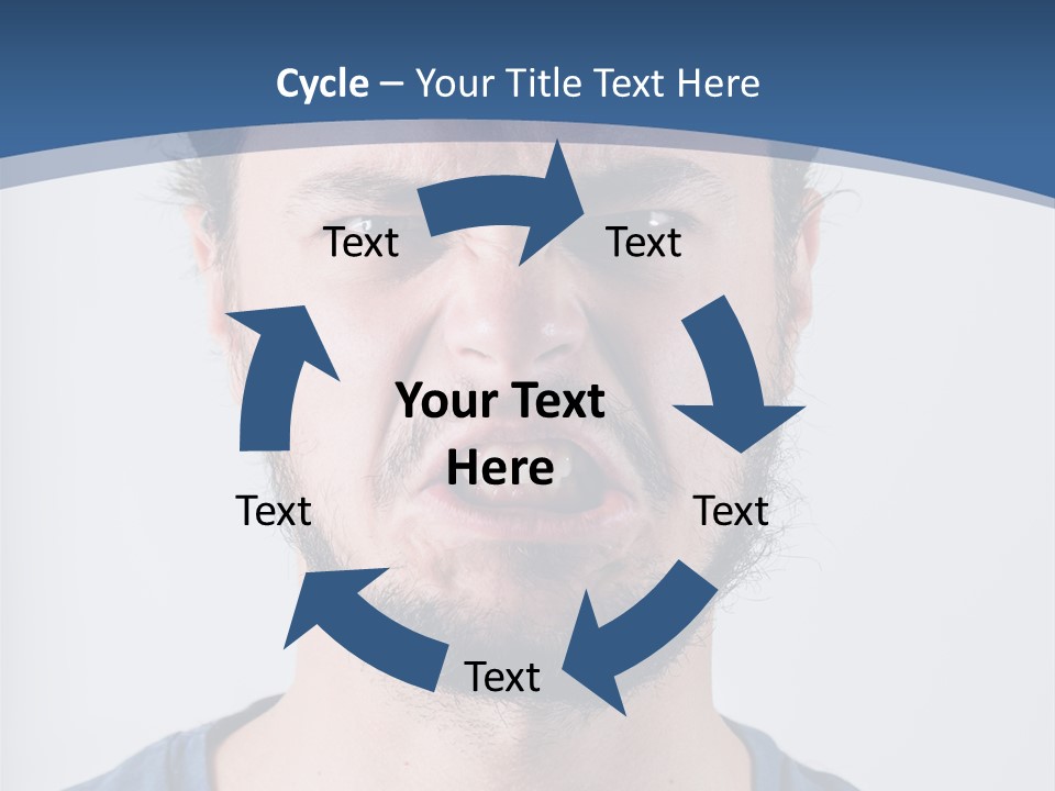 A Man Making A Face With His Mouth Open PowerPoint Template