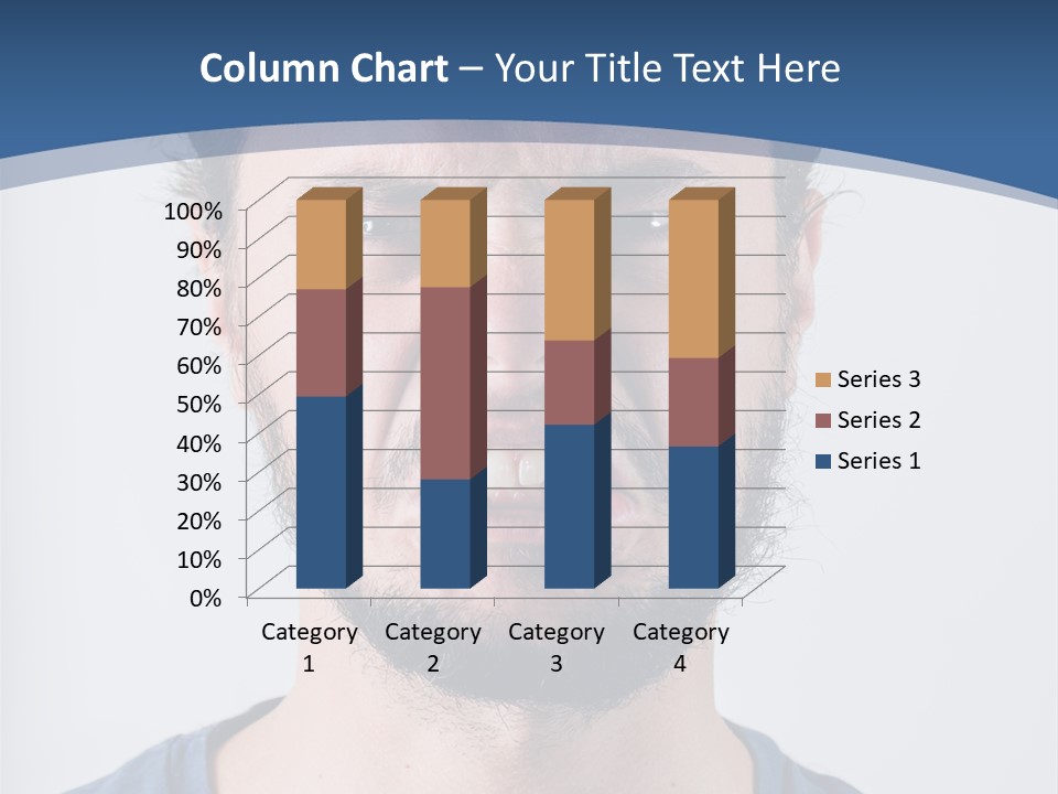 A Man Making A Face With His Mouth Open PowerPoint Template