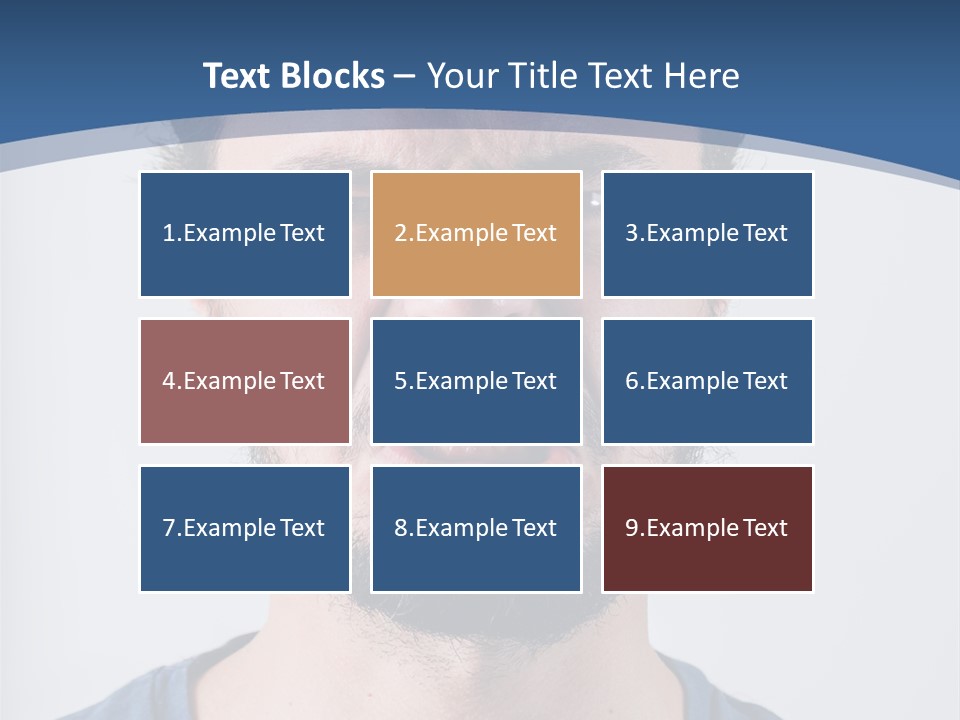A Man Making A Face With His Mouth Open PowerPoint Template