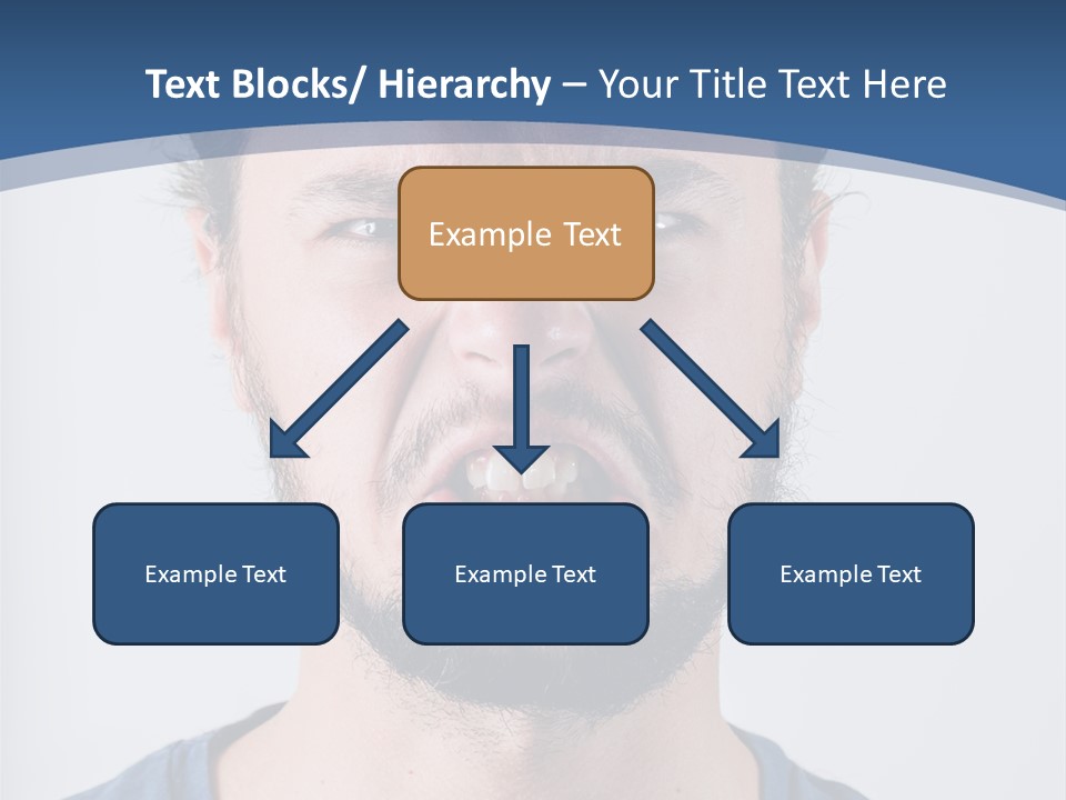 A Man Making A Face With His Mouth Open PowerPoint Template