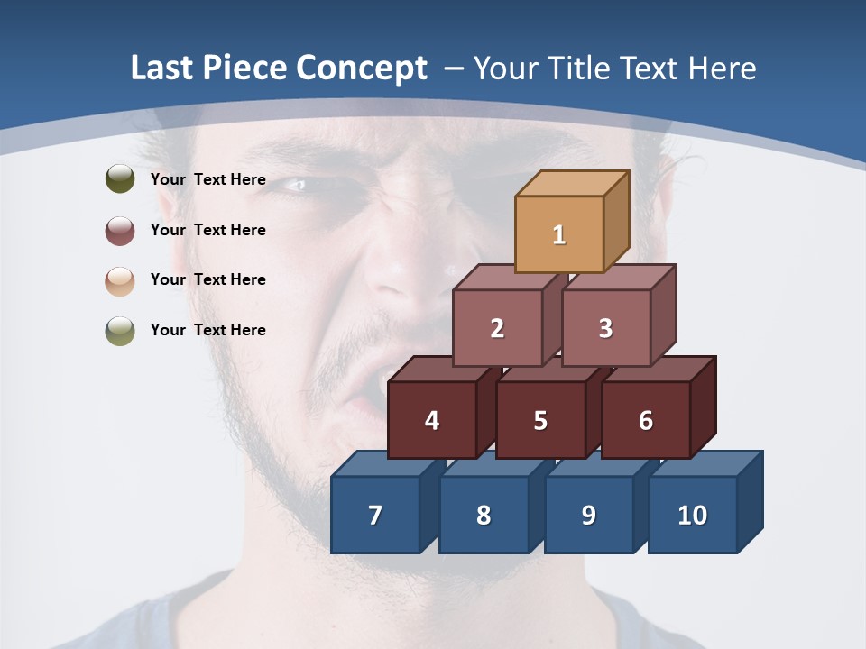 A Man Making A Face With His Mouth Open PowerPoint Template