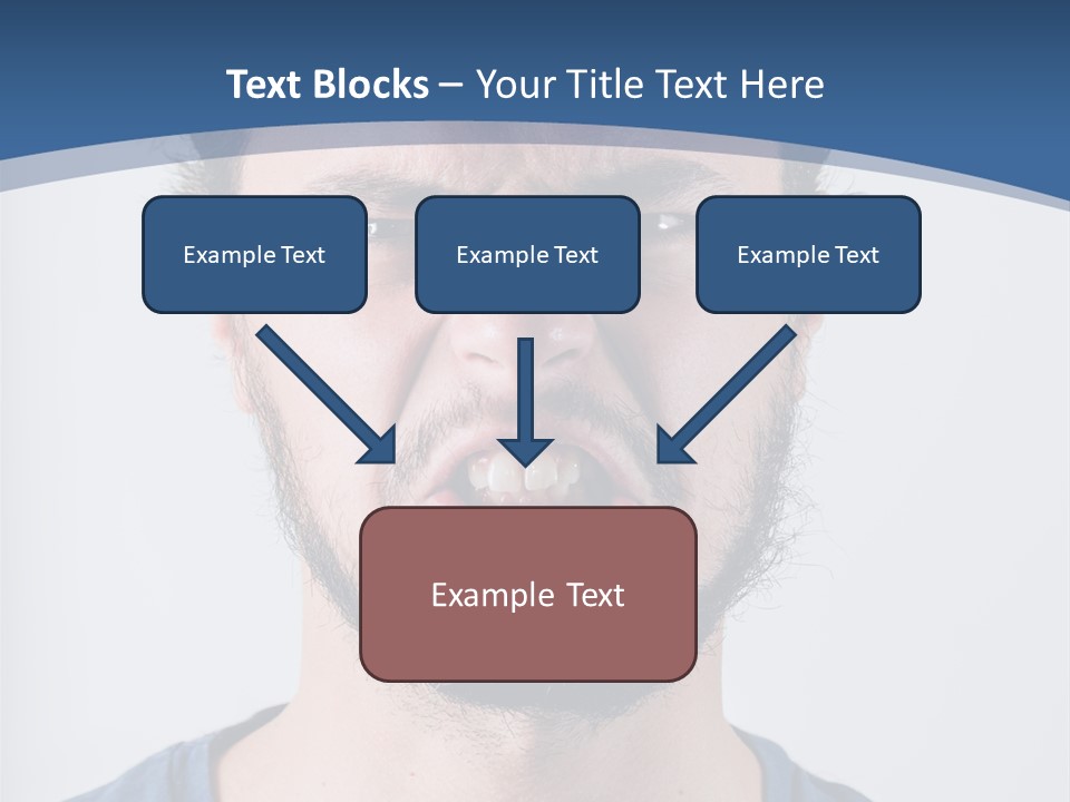 A Man Making A Face With His Mouth Open PowerPoint Template