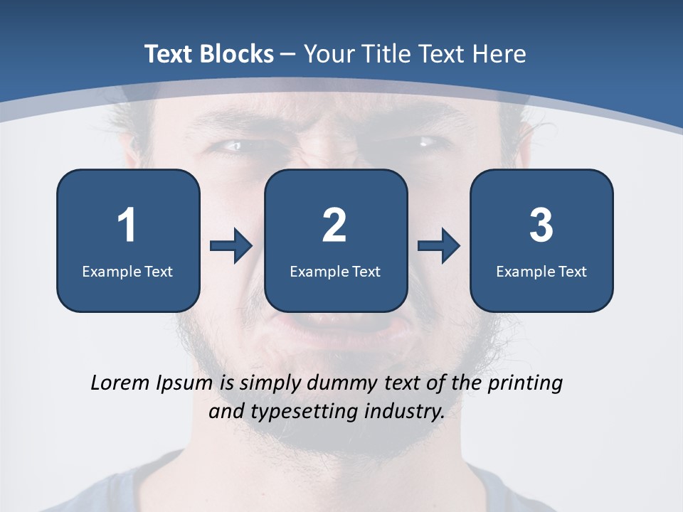 A Man Making A Face With His Mouth Open PowerPoint Template