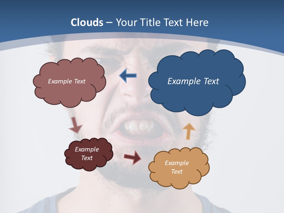 A Man Making A Face With His Mouth Open PowerPoint Template