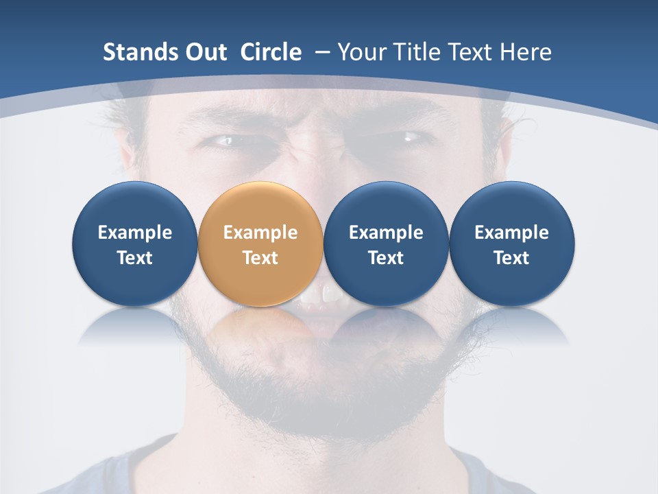 A Man Making A Face With His Mouth Open PowerPoint Template