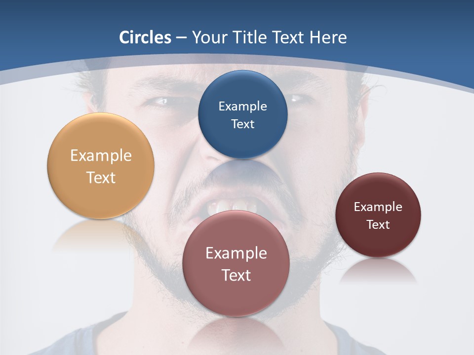 A Man Making A Face With His Mouth Open PowerPoint Template