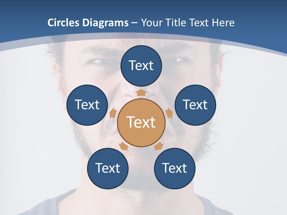 A Man Making A Face With His Mouth Open PowerPoint Template