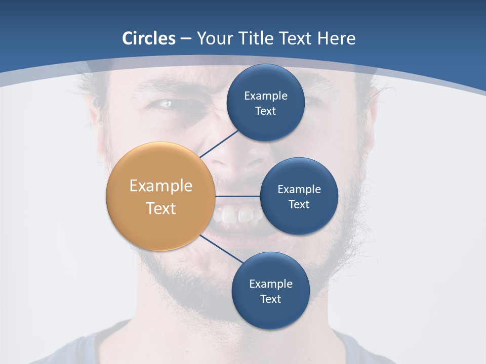 A Man Making A Face With His Mouth Open PowerPoint Template