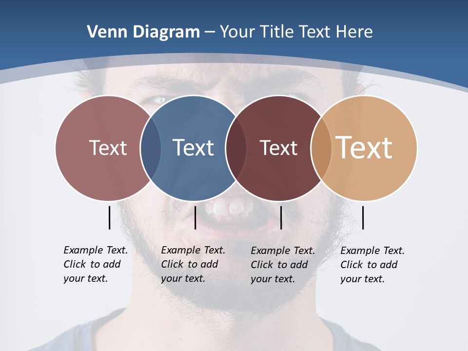 A Man Making A Face With His Mouth Open PowerPoint Template