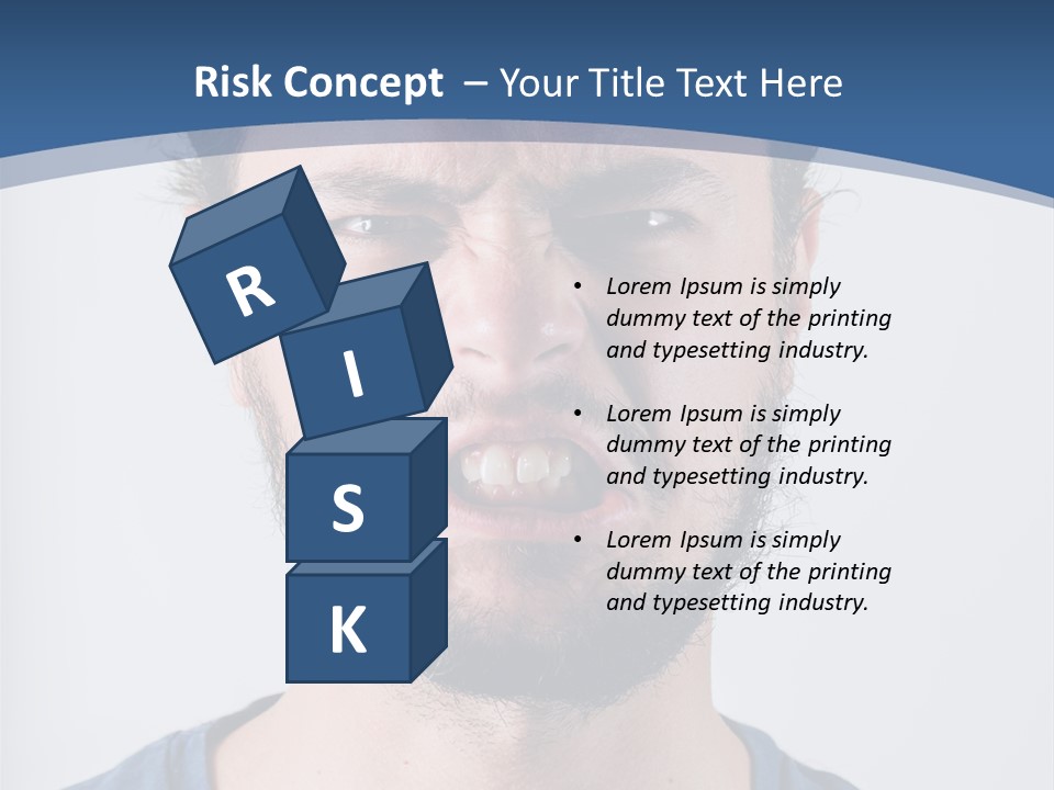 A Man Making A Face With His Mouth Open PowerPoint Template