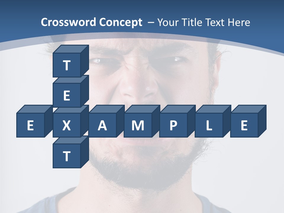 A Man Making A Face With His Mouth Open PowerPoint Template