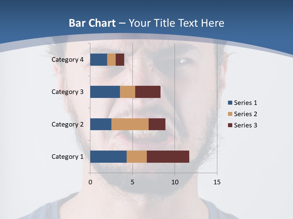 A Man Making A Face With His Mouth Open PowerPoint Template