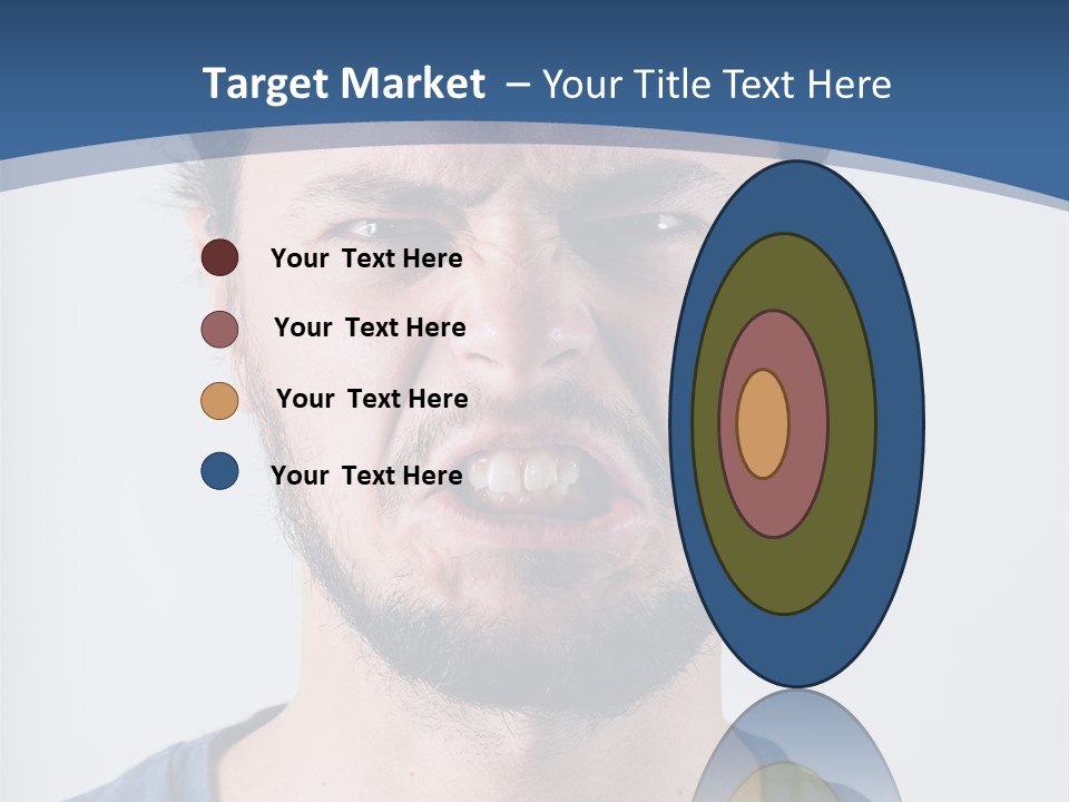 A Man Making A Face With His Mouth Open PowerPoint Template