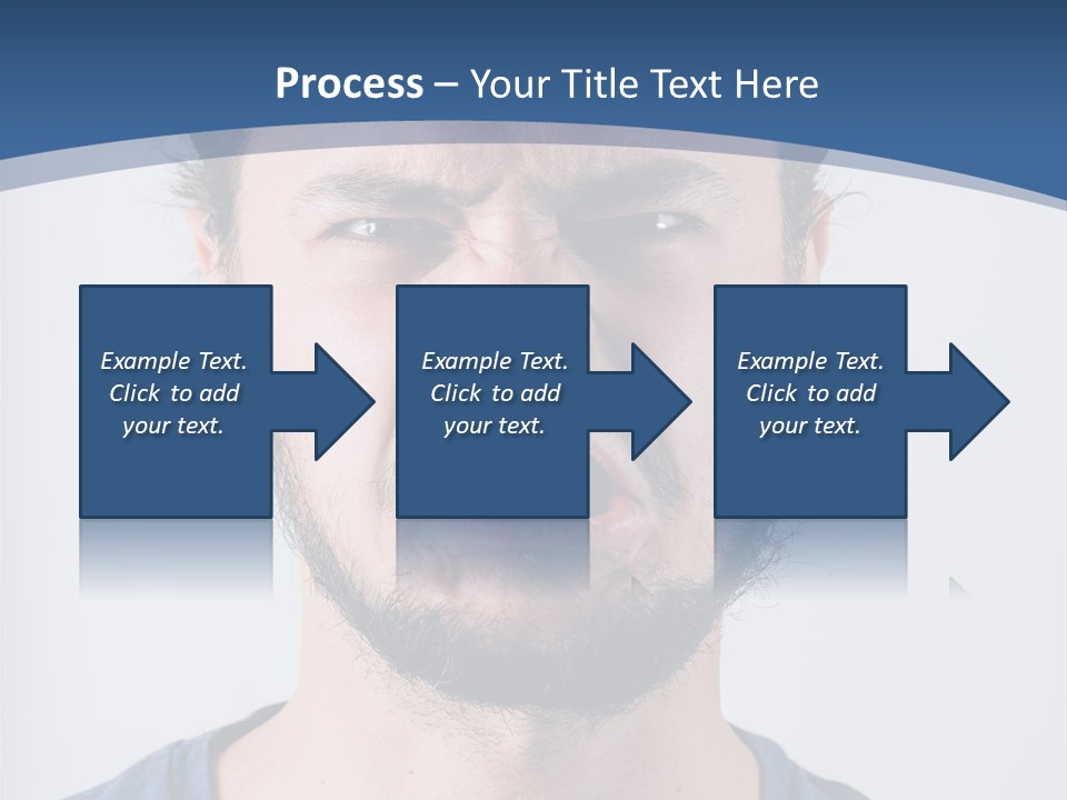 A Man Making A Face With His Mouth Open PowerPoint Template