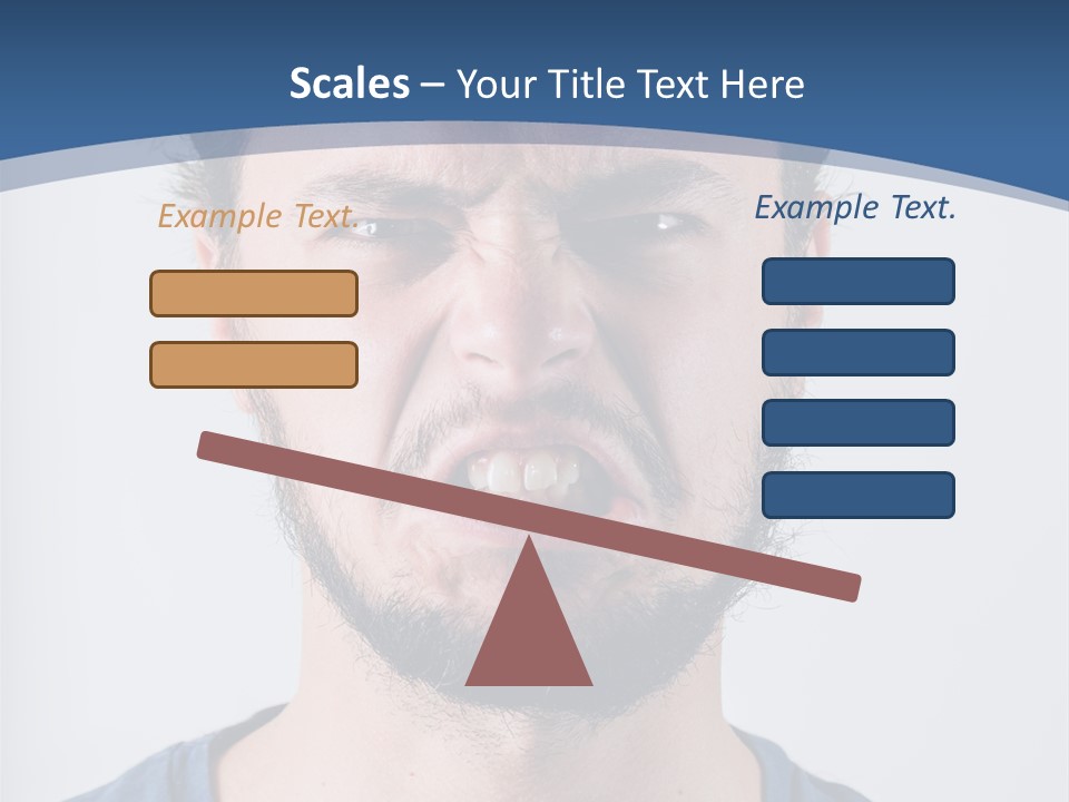 A Man Making A Face With His Mouth Open PowerPoint Template