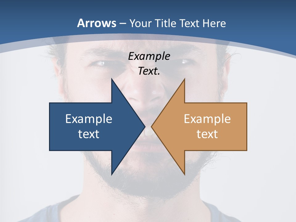 A Man Making A Face With His Mouth Open PowerPoint Template
