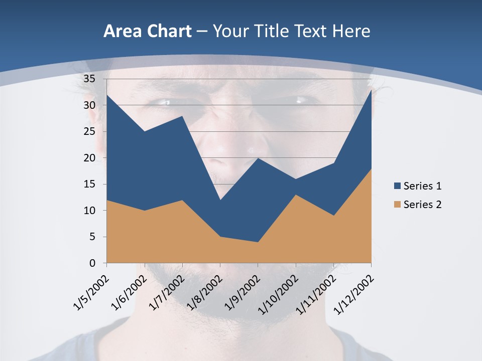 A Man Making A Face With His Mouth Open PowerPoint Template